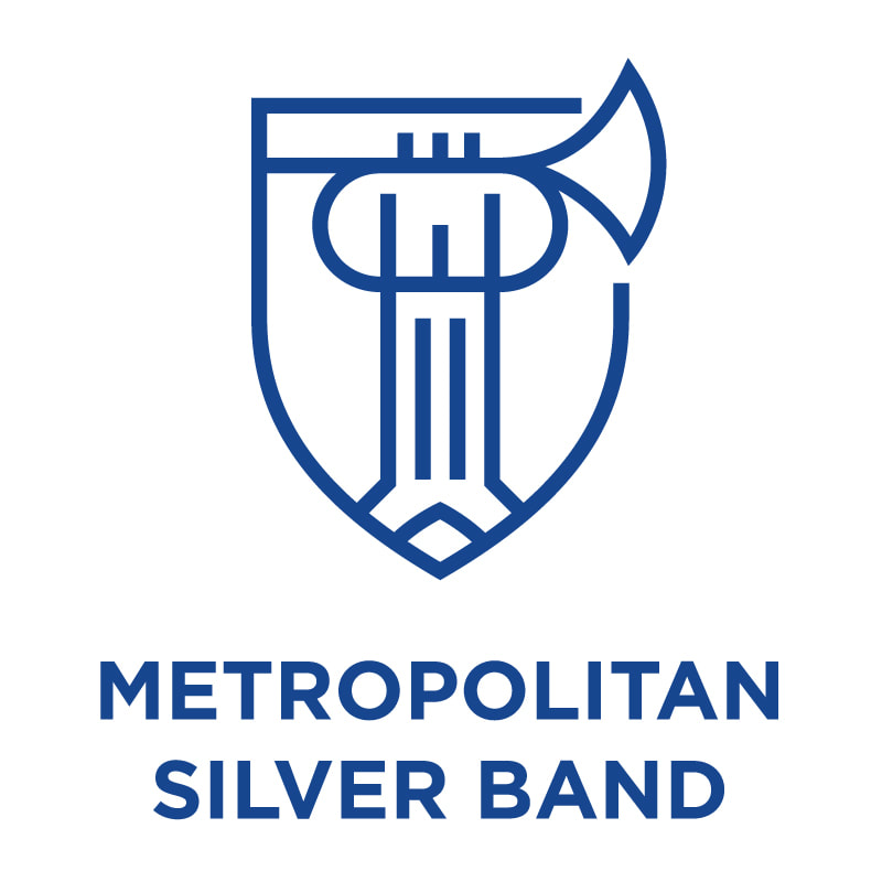 Metropolitan Silver Band logo - a brass band in the British tradition